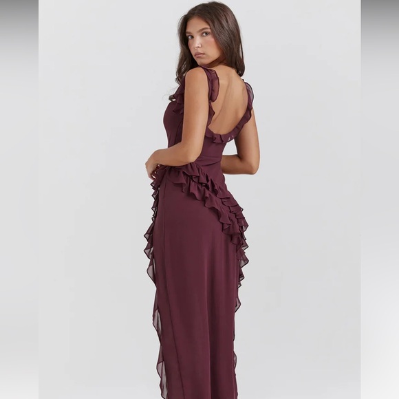 Ivy Midi Dress - Berry - Picture 4 of 7